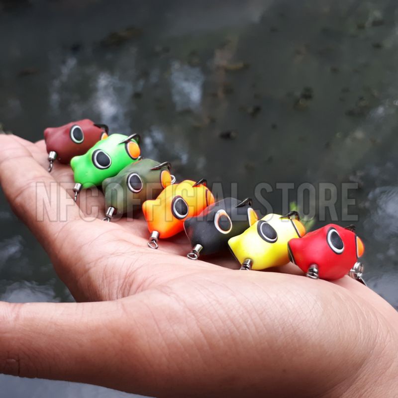 Soft frog killer 3,5 cm / 7 gram LONG CAST Umpan Gabus medium up dan Toman