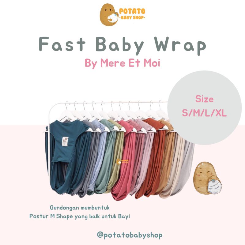 MERE ET MOI - Fast Baby Wrap - Gendongan Bayi Multifungsi