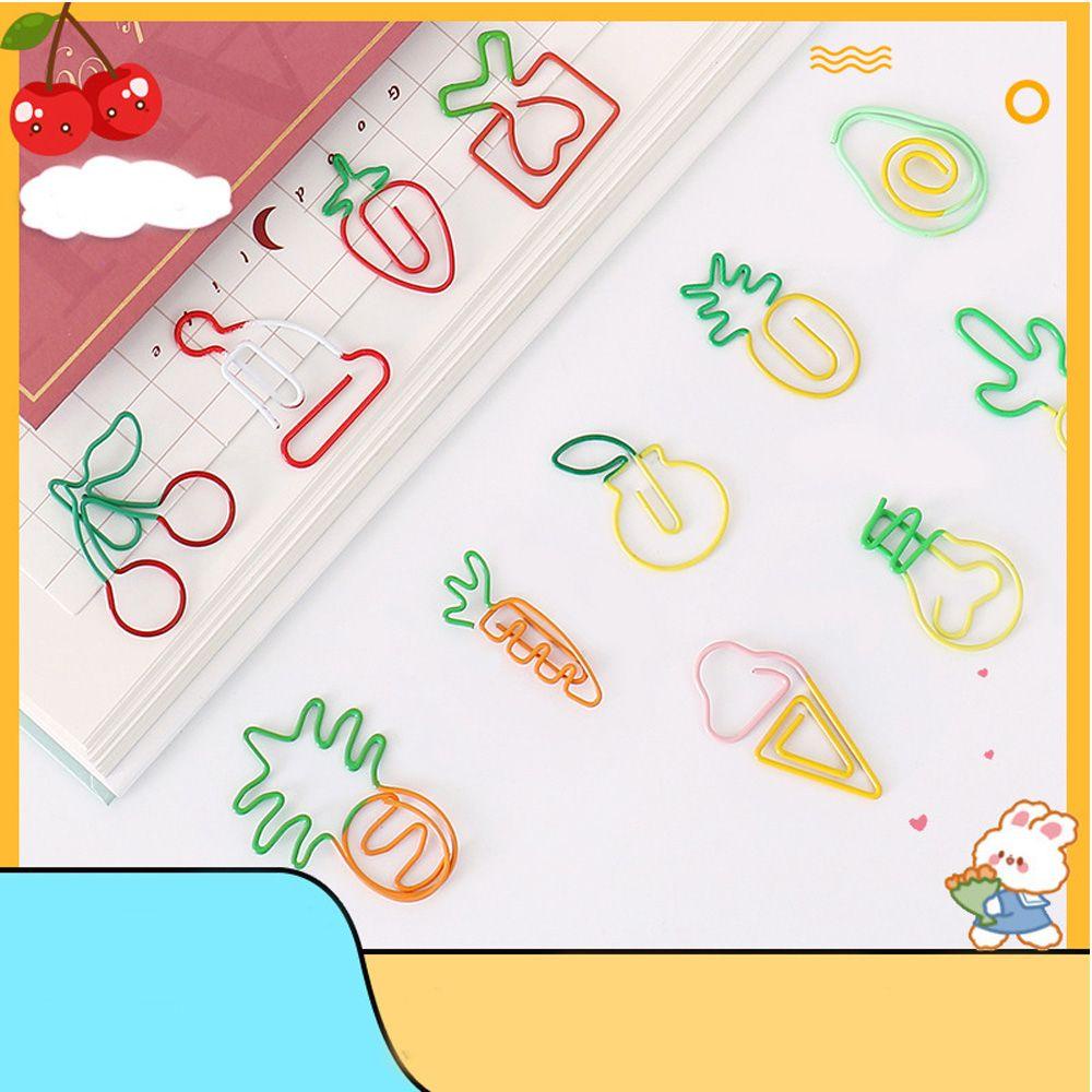 R-flower Paper Clips Silikon Kawaii Flower School Kartun Klip Holder