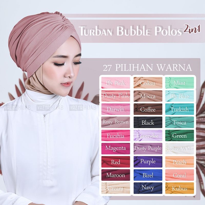 Turban Bubble Polos 2in1