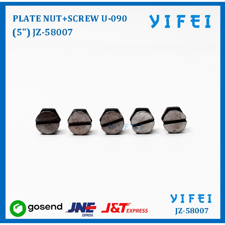 PLATE NUT+SCREW U-090(5&quot;) MESIN POTONG KM EU YIFEI JZ-58006JZ-58007