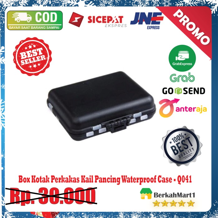 Box Kotak Perkakas Kail Pancing Waterproof Case - Hitam