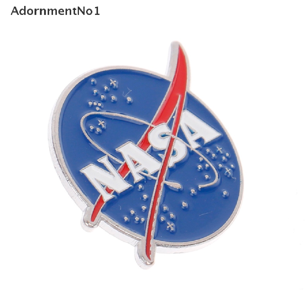 (AdornmentNo1) Bros / Pin Motif Logo NASA Astronot Bahan Alloy Untuk Aksesoris Pakaian