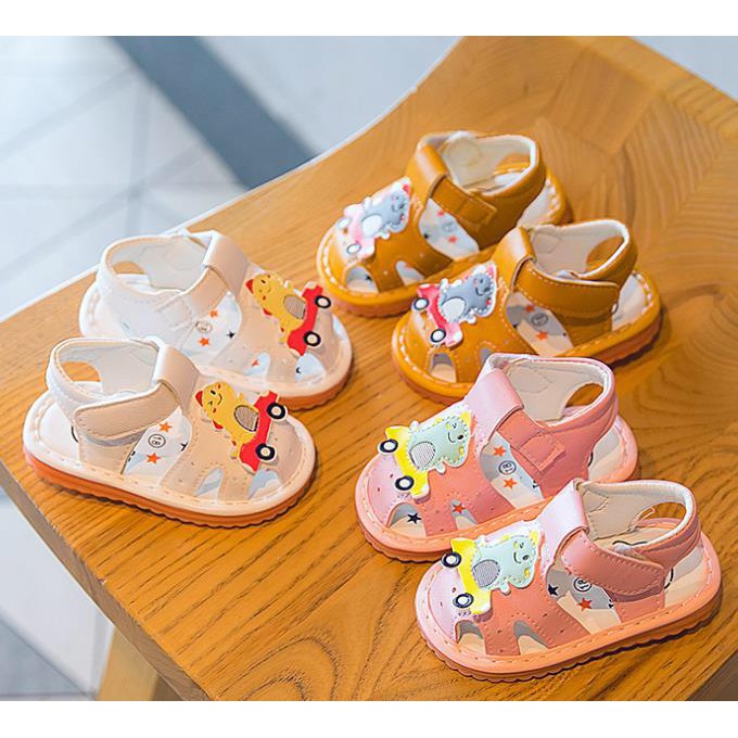 Dino Car Sound Baby Shoes