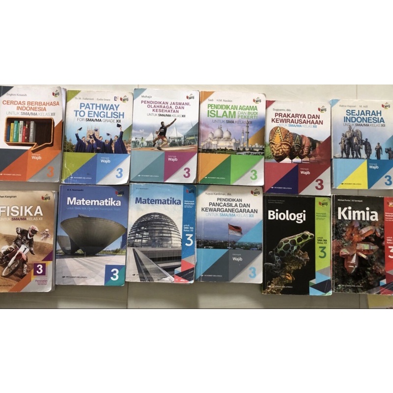 BUKU ERLANGGA KELAS 12 KURIKULUM 2013 SEJARAH | CERDAS BERBAHASA INDONESIA | PATHWAY TO ENGLISH | PJ