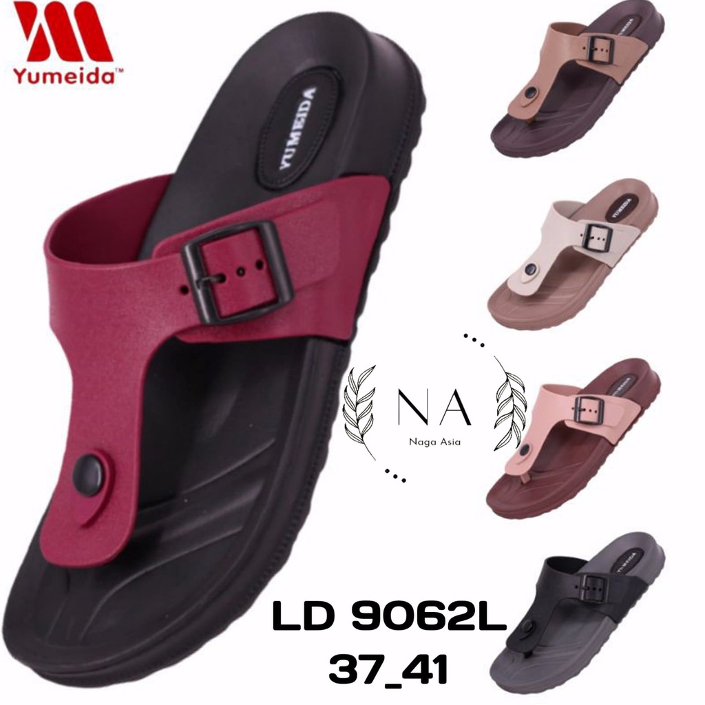 SANDAL JEPIT  GESPER PEREMPUAN YUMEIDA LD 9062 L (SIZE 36-41) SANDAL KARET EVA PAILON AKU CINTA PRODUK INDONESIA