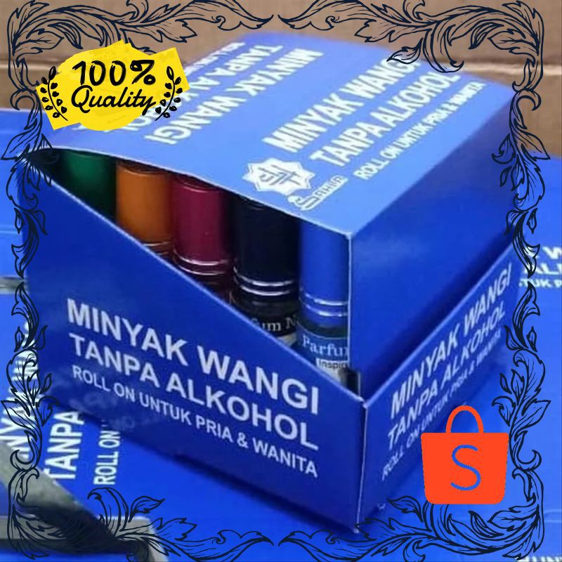 Termurah tatakan dus pajangan parfum botol roll on printed non alkohol Termurah