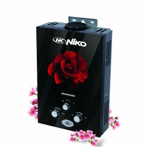 READY STOK  Water Heater Gas Niko NK-6LDG Lux Digital LED Display NK6LDG Lux(KACA)