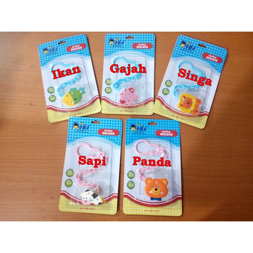 Dodo Soother Holder Pacifier Rantai Gantungan Jepitan Dot Empeng Bayi