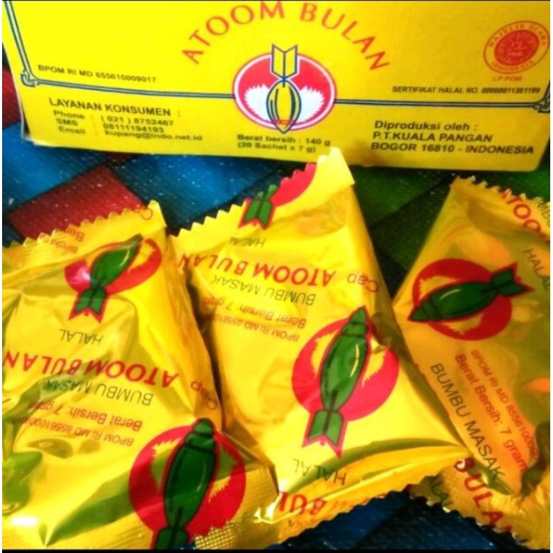 

BUMBU ATOM BULAN ECER SACET 7GRAM