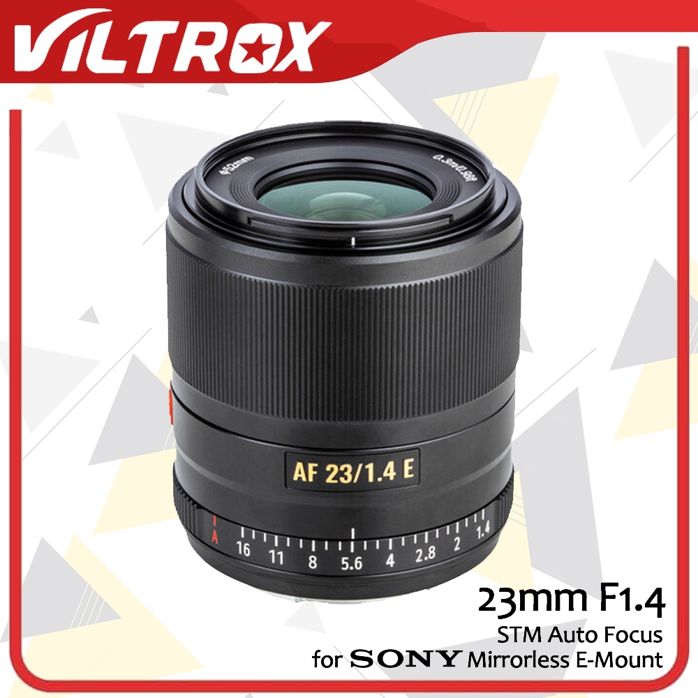 Viltrox Lensa 23mm F1.4 STM AF Lens for Sony Mirrorless E Mount Camera