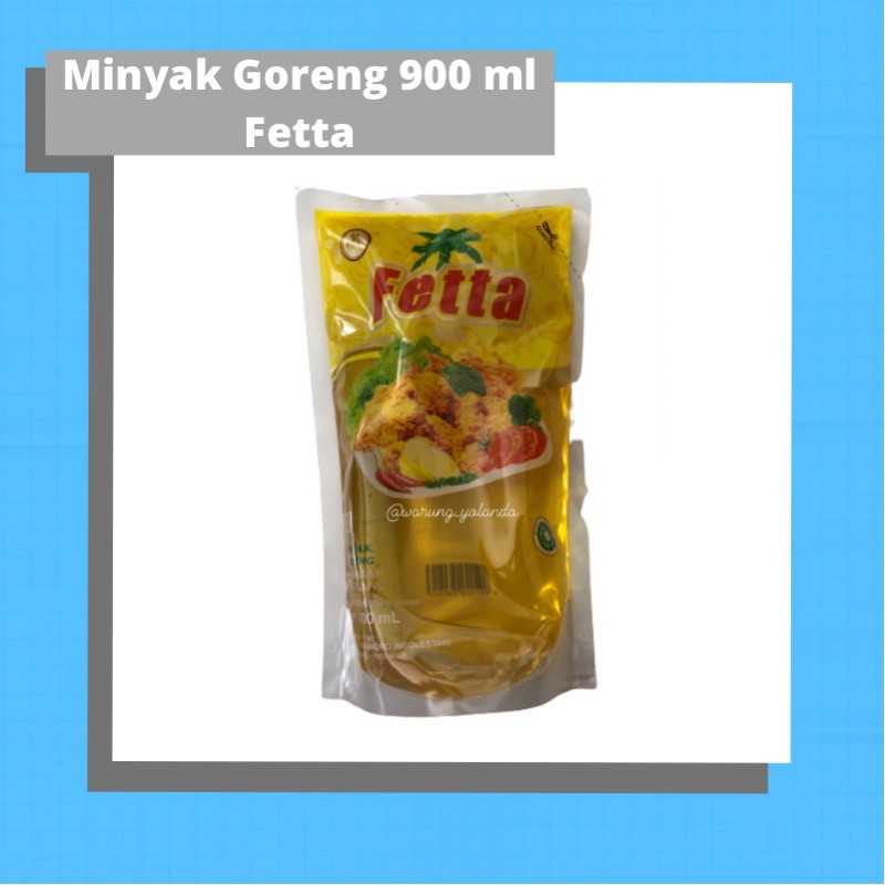 Minyak Goreng Fetta 900 ml / Minyak Sayur