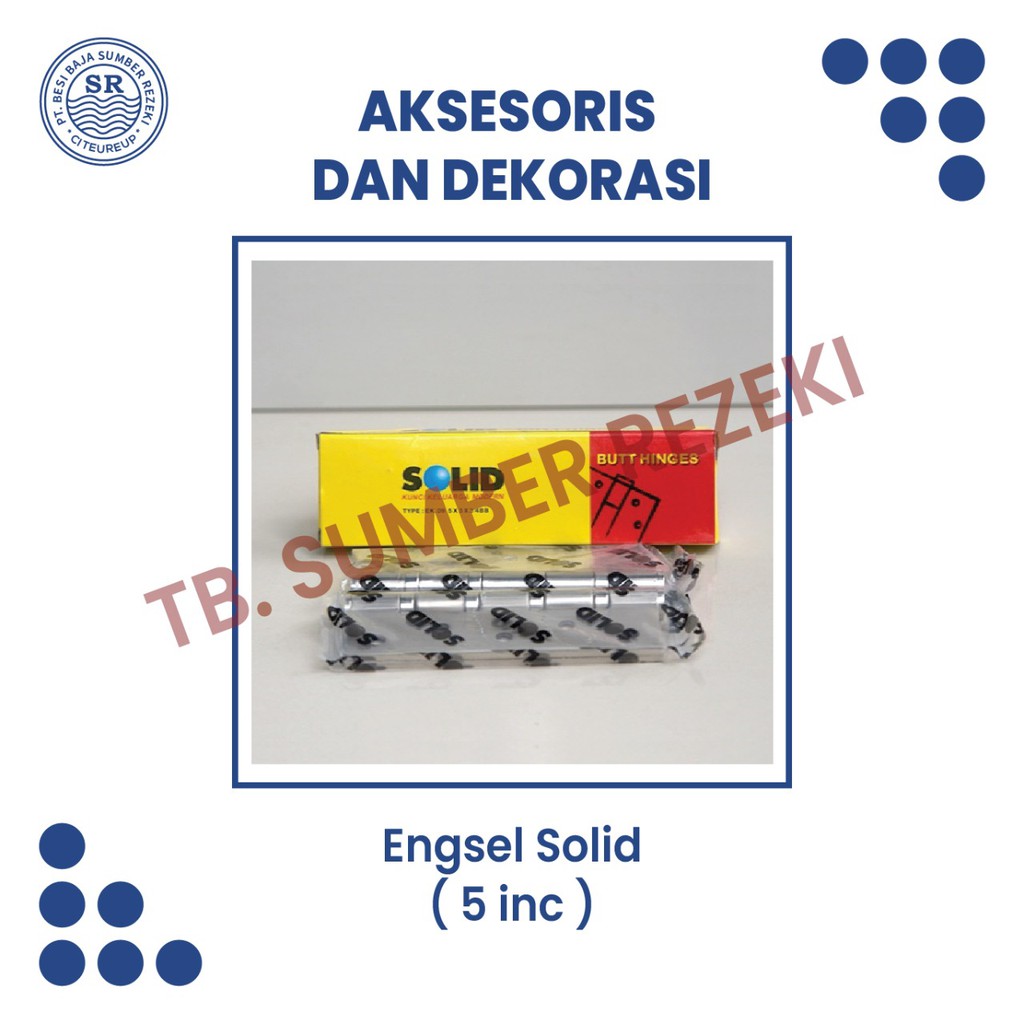 Engsel Solid 5 inc