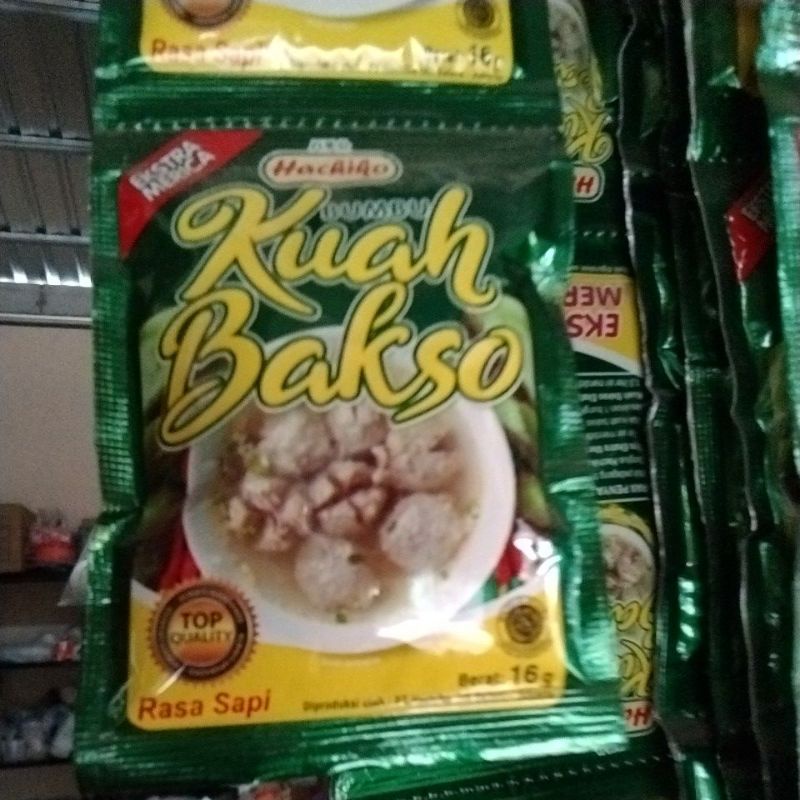 

Kuah Bakso Hachiko 1 renceng (isi 12)