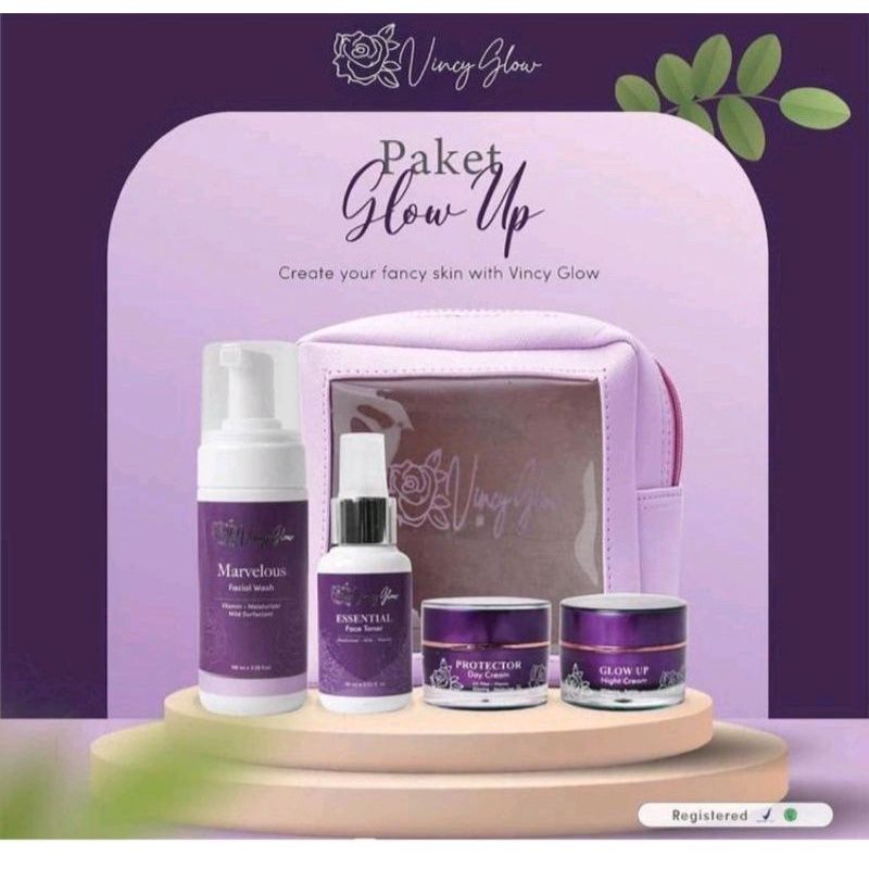 Paket Glow Up Vincy Glow Premium