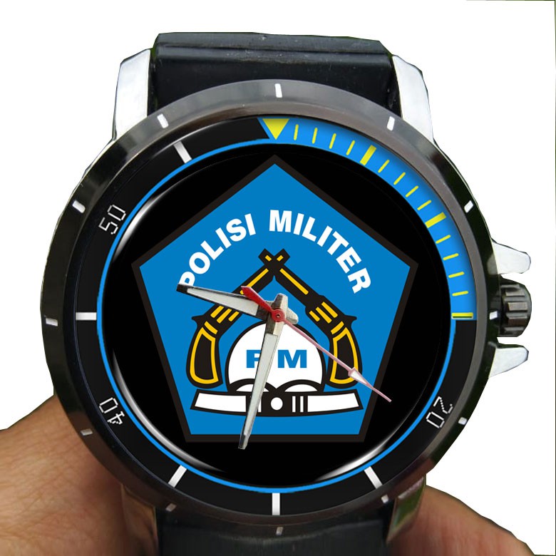 Jam Tangan Pria Custom Logo PM Polisi Militer