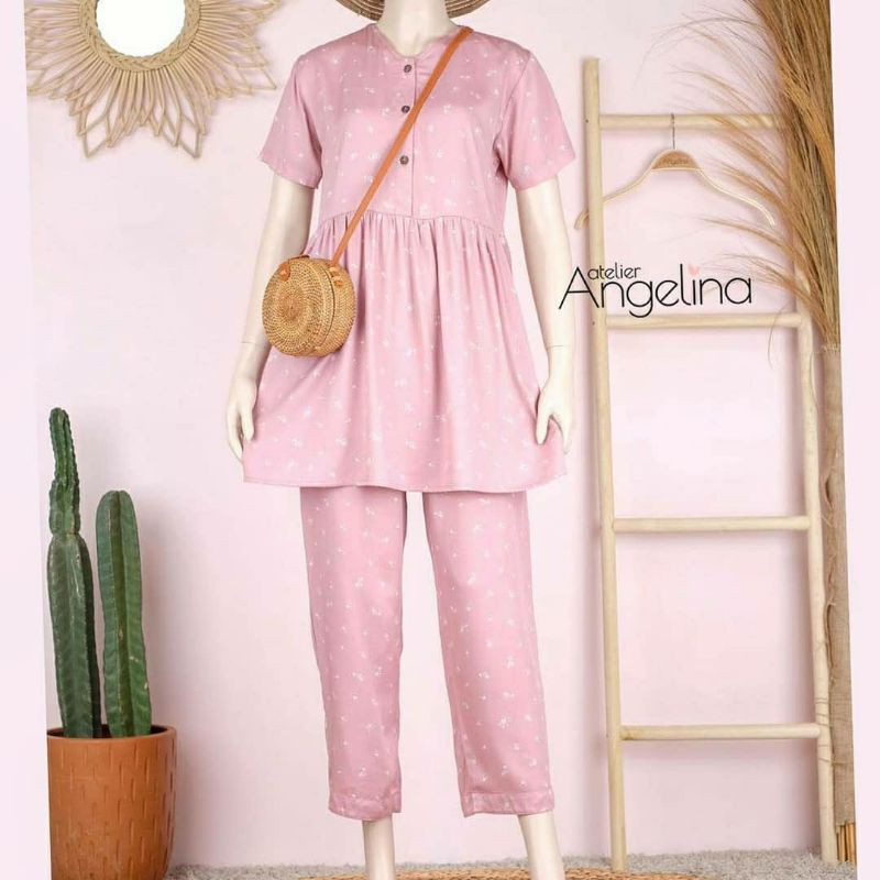 preloved luna pajamas tinyrose rosepink by atelier angelina