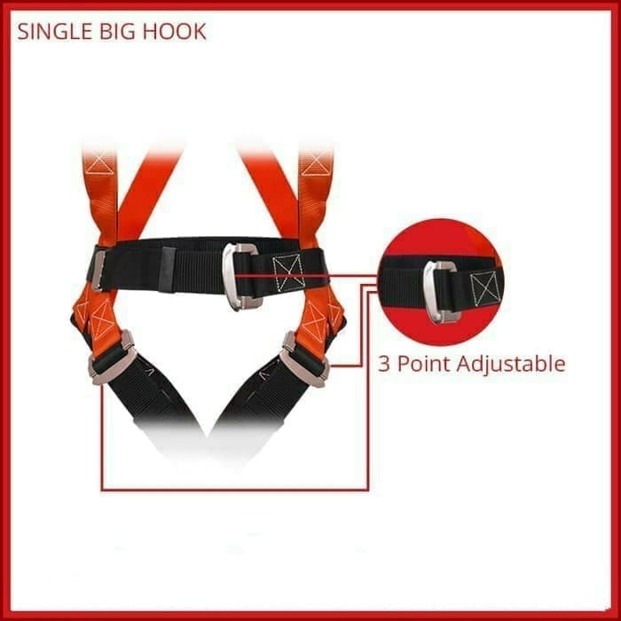 Sabuk Pengaman Panjat Tebing / Body Harness / Belt Safety Legion Single Hook