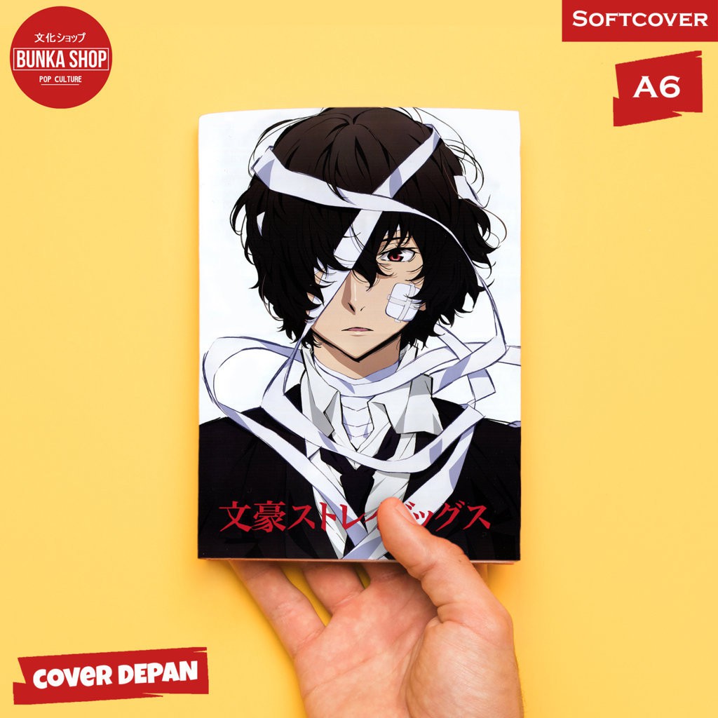 

Pocket Note Anime Bungou Stray Dogs Dazai Osamu B Softcover A6 Buku Tulis Catatan Murah