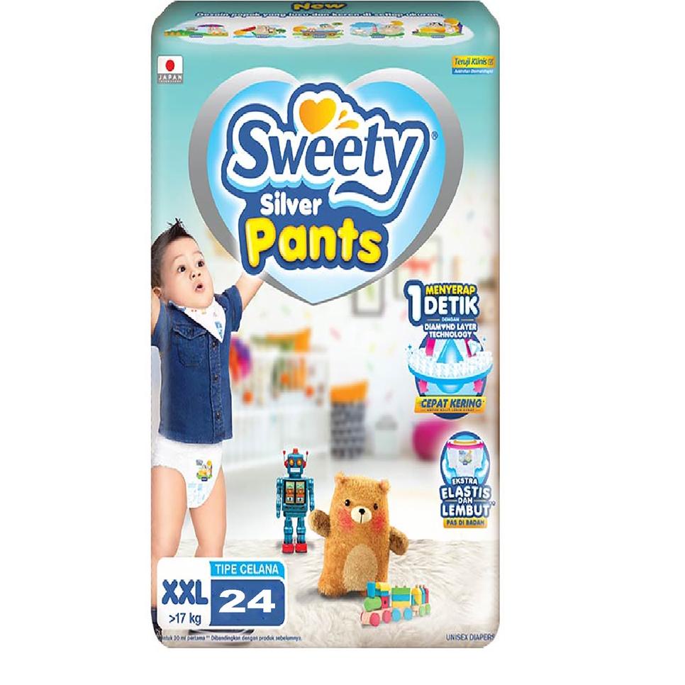 SWEETY SILVER PANTS S32/M30/L28/XL26/XXL24 / Sweety Silver Pants / Sweety Silver Pants M30 / Sweety 