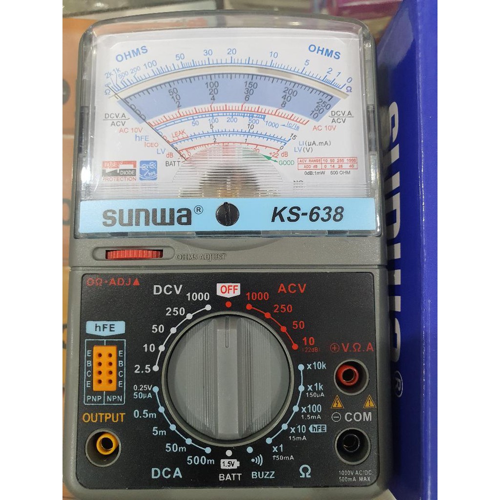 SUNWA FUSE PROTECTION MULTITESTER KS-638 SIDOARJO