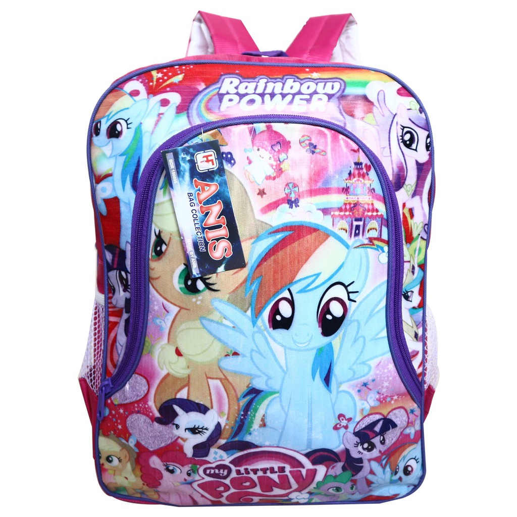 Tas Anak Pony Mika Pink Bagus Lucu Ransel Sekolah TK Paud Playgroup