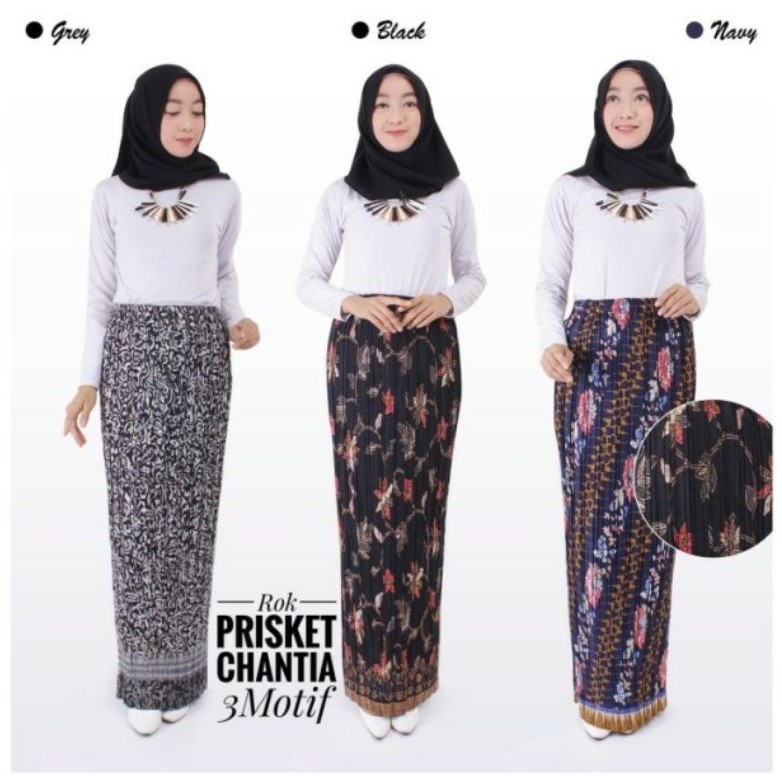 SB Collection Rok Plisket Martina Maxi Panjang Jumbo Batik Wanita