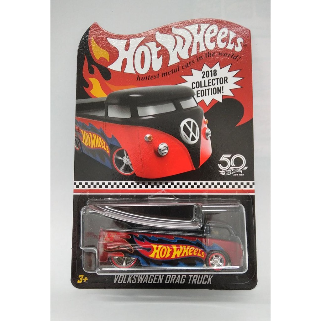 Diecast Hot Wheels Volkswagen Drag Truck FS FACTORY SEALED 2018 HW 50th Anniversary 2018 Collector Edition Mail In VW