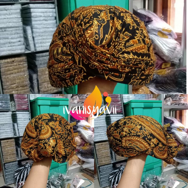 Blangkon Jogja - Motif Batik [Setelan Jarik]