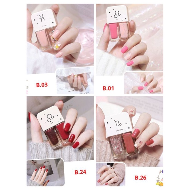 [MURAH] Kutek  2IN1 korea KUTEKS 2 TONE KOREA KUTEK NAIL POLISH/KUTEK MUSLIMASH 2IN1 IMPORT [PADMA]