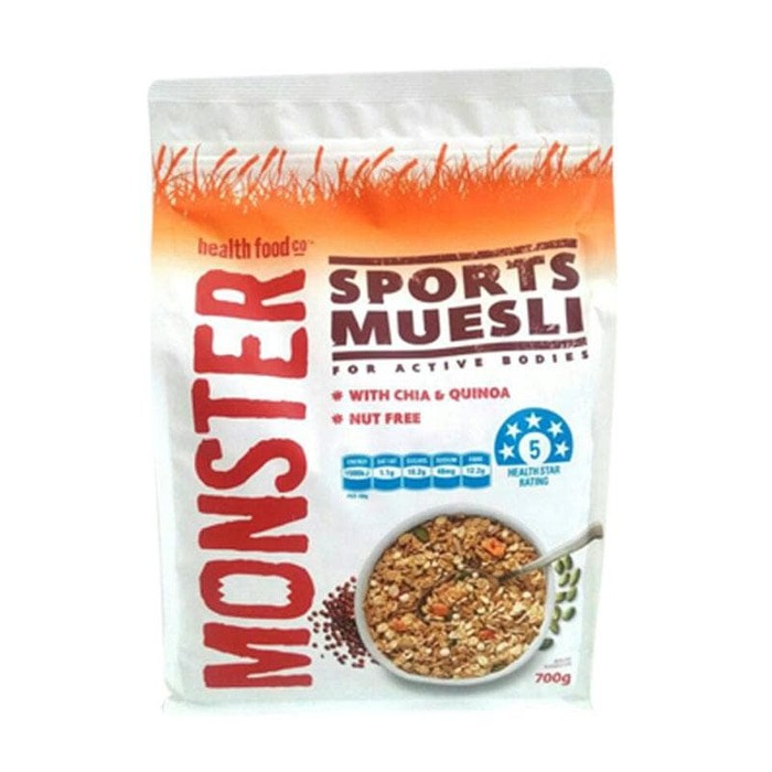 

Monster Sport Muesli with Chia & Quinoa 700 gr Breakfast Cereal