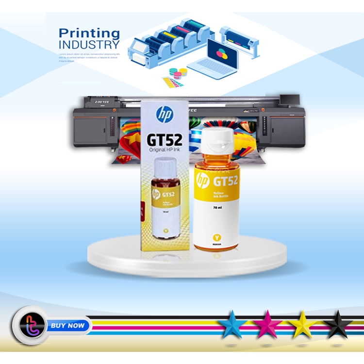 tinta printer HP GT 52-53 YELLOW ink tank 115 310 315 319 415 319 419 311 316 318 411 412 416 422