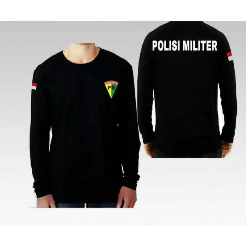 KAOS POLISI MILITER LENGAN PANJANG bisa request