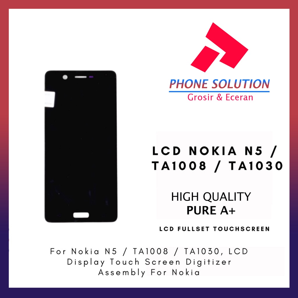 LCD Nokia N5  LCD Nokia TA1008  LCD Nokia TA1030 Fullset Touchscreen // Supplier LCD Nokia N5 - Garansi 1 Bulan