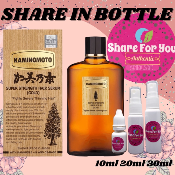 KAMINOMOTO Hair Growth Accelerator Hair Tonic GOLD SHARE 30 ML - Share 30ml