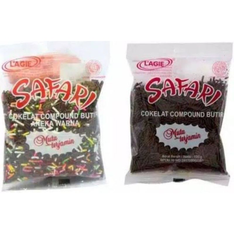 

L'AGIE Misis Meses SAFARI 100gr - Coklat Compound Butir