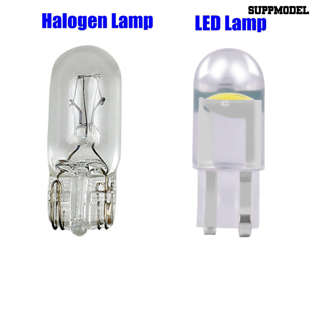Supm 2pcs Lampu Led Cob T10 Kaca Transparan Untuk Indikator Mobil