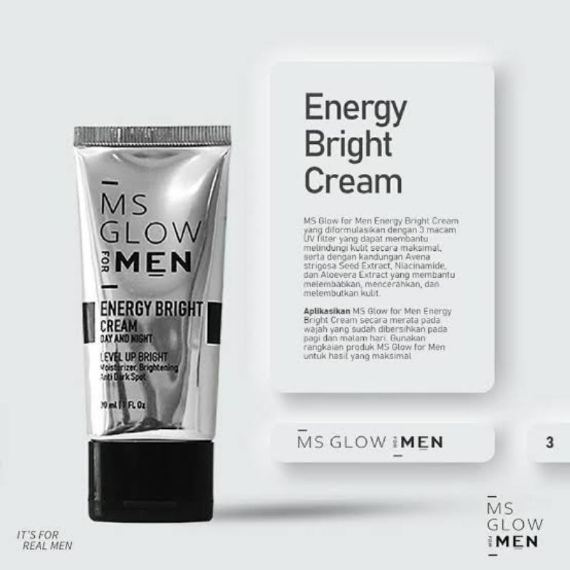 MS GLOW MEN ENERGI BRIGHT CREAM