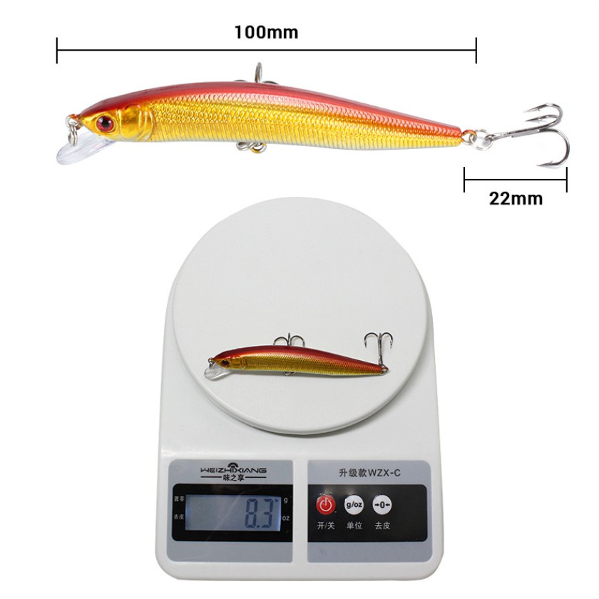 MINNOW UMPAN PANCING 10CM 8.3G  BENTUK IKAN BAIT KAIL WOBBLER