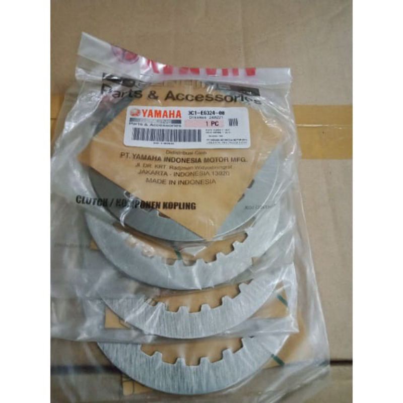 3C1-E6324-00 Original Yamaha Besi Plat Gesek Kopling Vixion OLD Lama Set 4pcs Orisinil ORI ORIGINAL ASLI YAMAHA