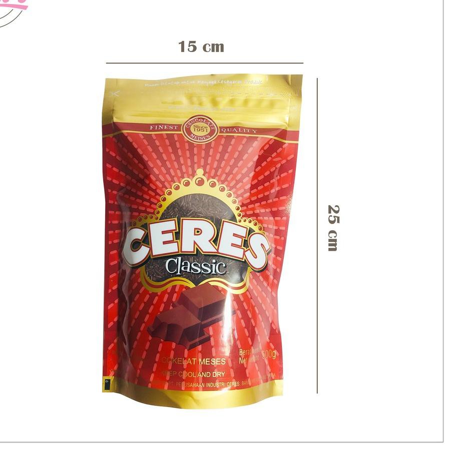 

Kirim Langsung Meises CERES 500 gr Ziplock / Meses / Coklat Butir``