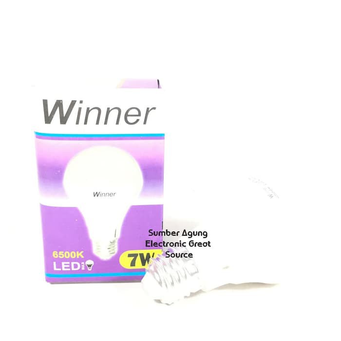 Lampu LED 7W 6500K Merk Winner Cahaya Putih Hemat Energi Terang