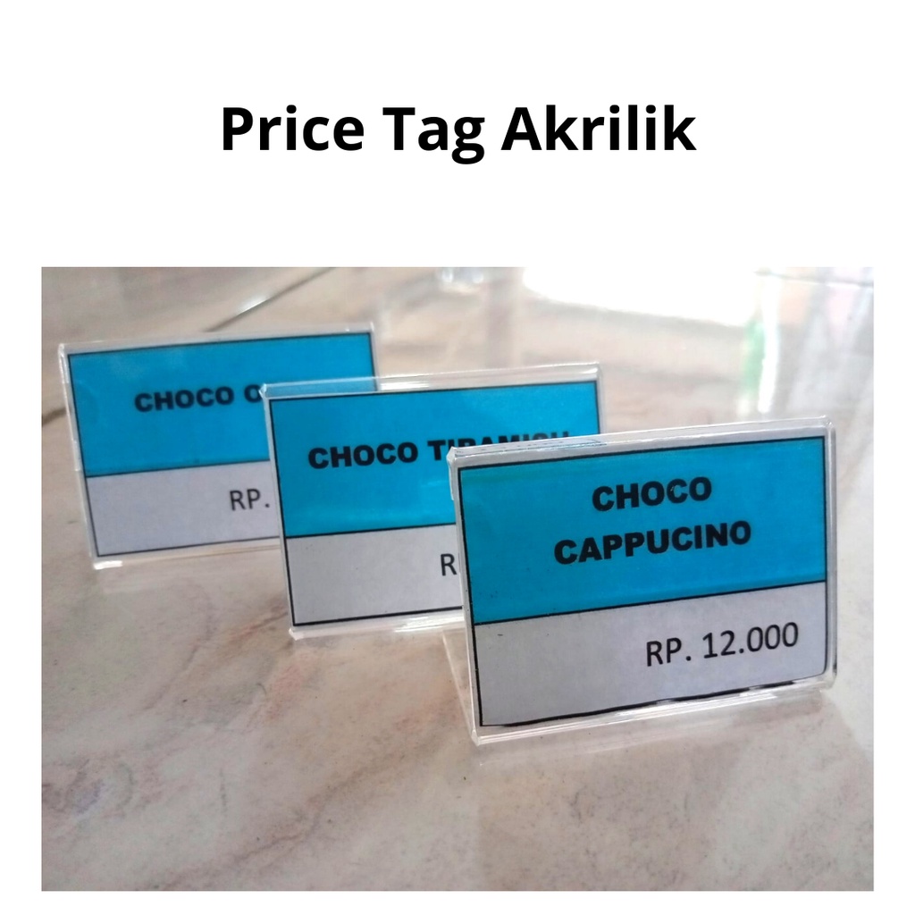 

Price Tag Acrylic / Label Harga Akrilik 4x6