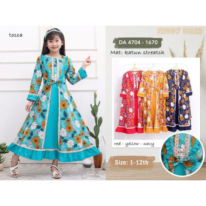 Gamis Anak Teddy Bear Irene Katun