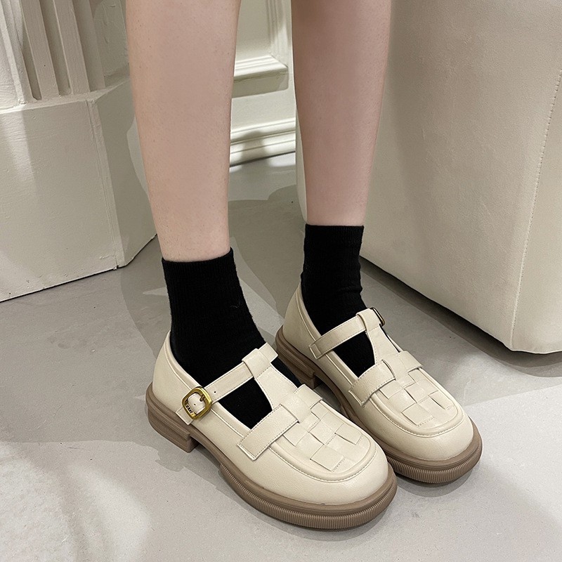 AVANCEID 1886 Sepatu Sandal Sneakers Heels Wanita Kerja Docmart Hitam Import