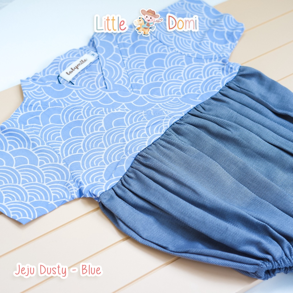 Jeju Dusty Romper Bayi ( Boy/Girl ) - Pakaian Bayi - Kimono Bayi - Jumper Bayi - Little Domi