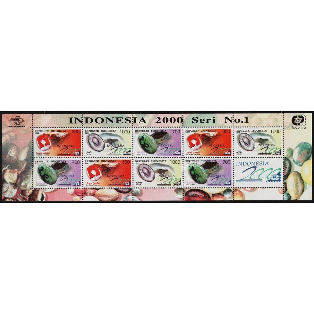 

Perangko Filateli A4 Indonesia MNH Miniature Sheet 20.05.1997 1st Set Of Indonesia 2000