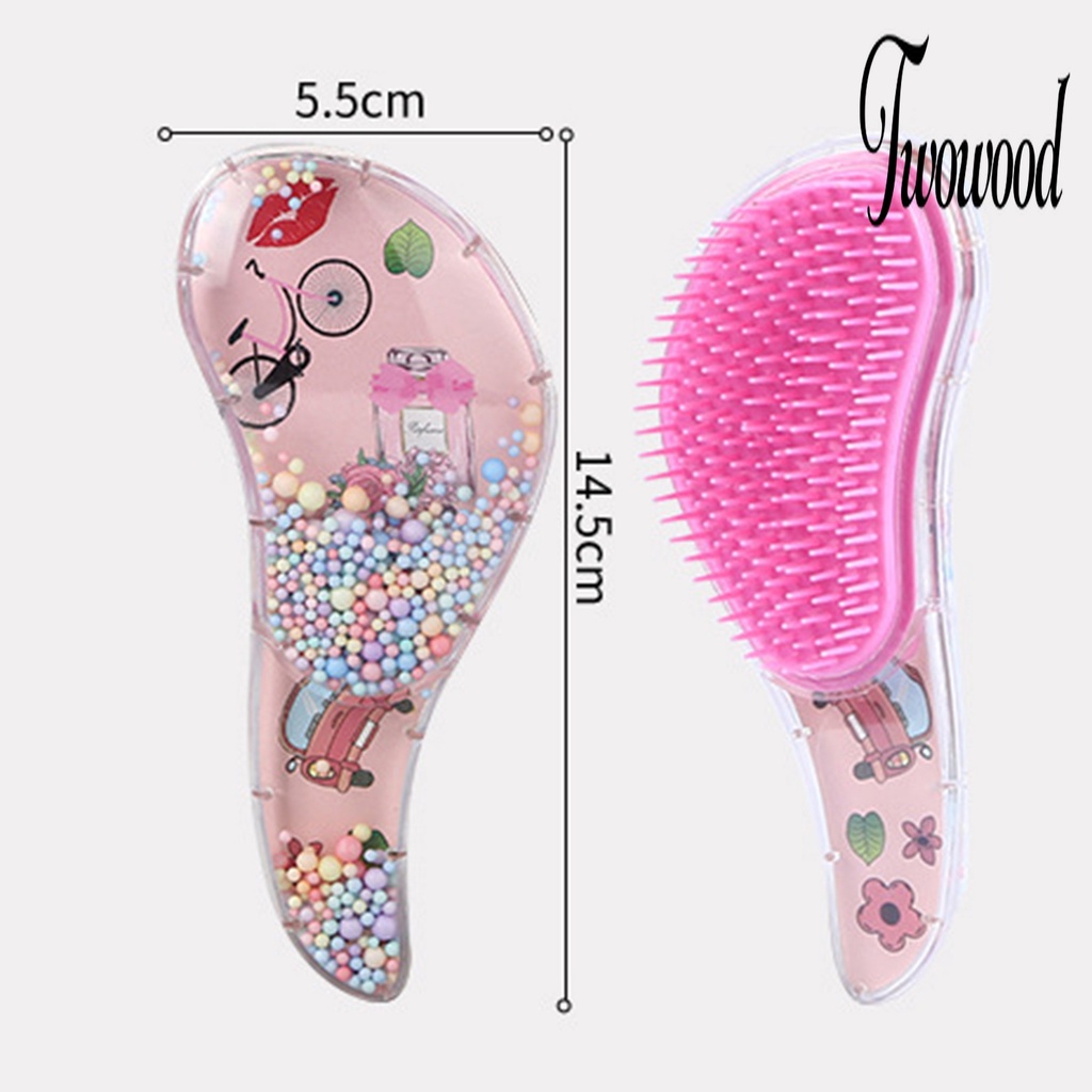 Sisir Air Cushion Transparan Warna-Warni Desain Kartun Ergonomis Untuk Anak