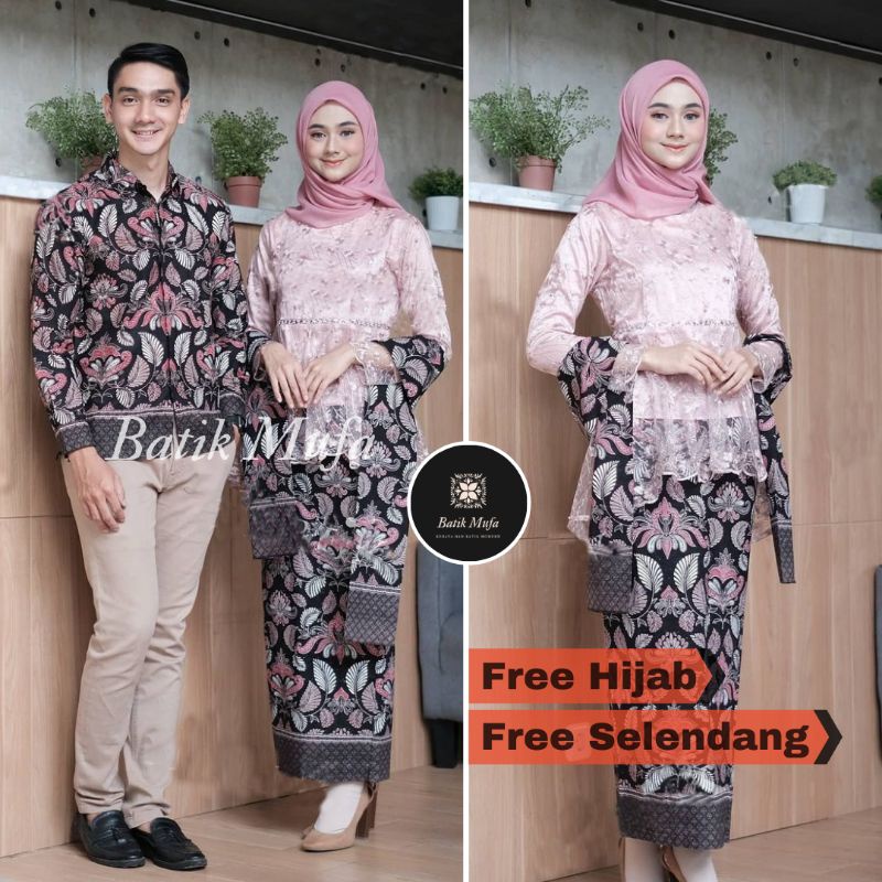 Kebaya batik couple WISA KIANA Dusty | kebaya wisuda kebaya tunangan lamaran