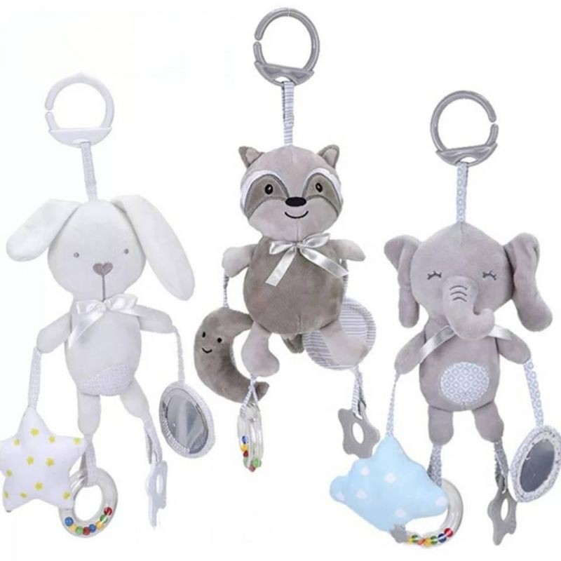 Mainan Bayi Gantungan Boneka Rattle Teether Baby Monochrome Hanging Toys Monokrom